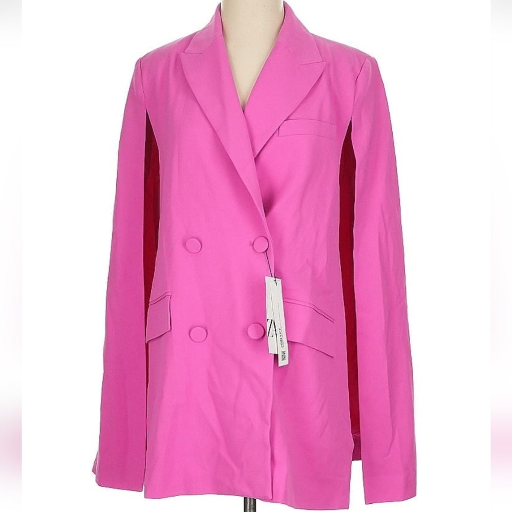 Zara Cape Blazer Size XS and S Pink - Picture 16 of 16